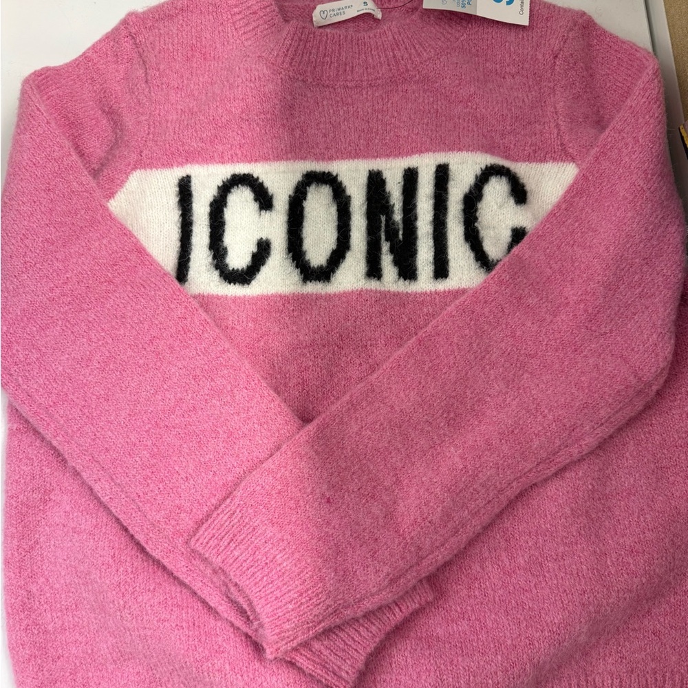 Primark Pink ICONIC Crewneck Sweater